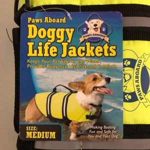 New Doggy Life Jacket- Paws Aboard